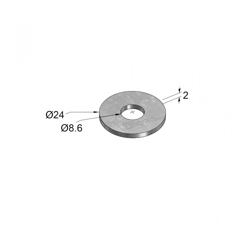FLAT WASHER M8 WASHERS